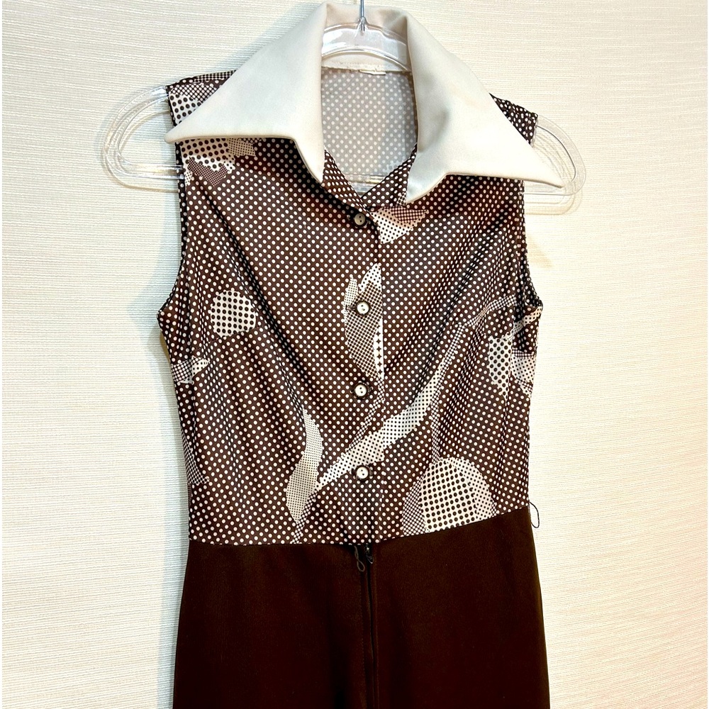 Brown Jumpsuit, vintage 1970s